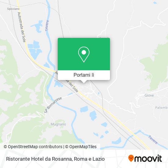 Mappa Ristorante Hotel da Rosanna