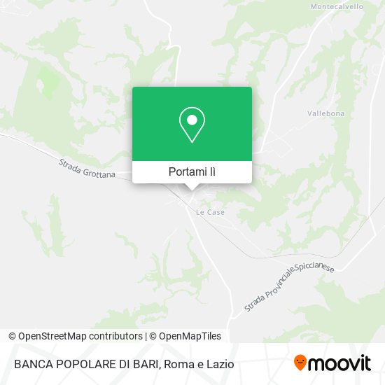 Mappa BANCA POPOLARE DI BARI