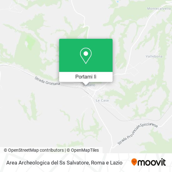 Mappa Area Archeologica del Ss Salvatore