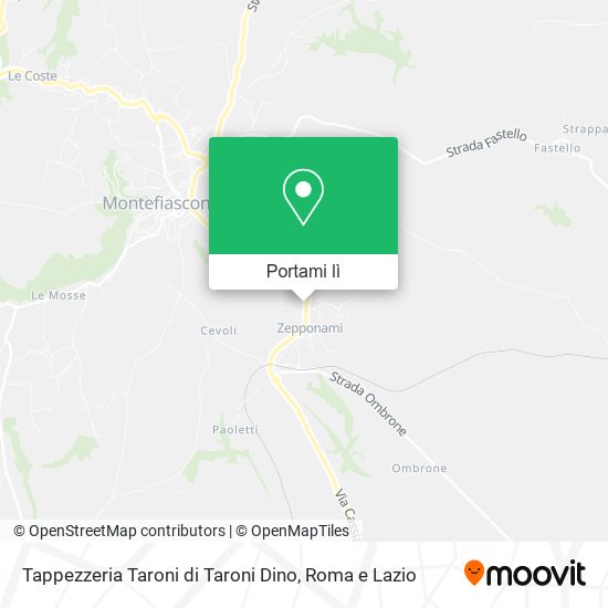 Mappa Tappezzeria Taroni di Taroni Dino