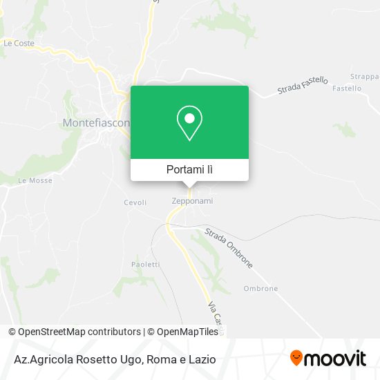 Mappa Az.Agricola Rosetto Ugo