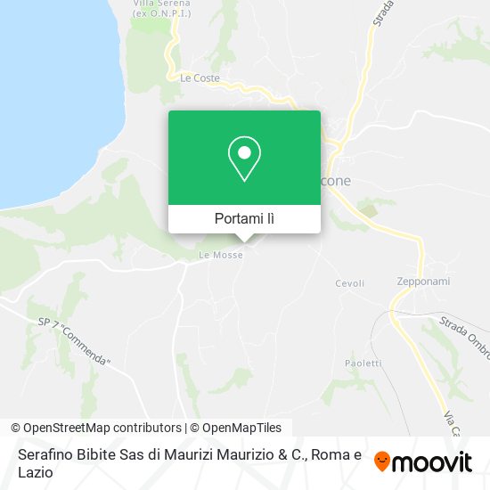 Mappa Serafino Bibite Sas di Maurizi Maurizio & C.