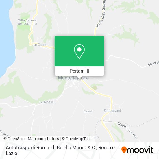 Mappa Autotrasporti Roma. di Belella Mauro & C.