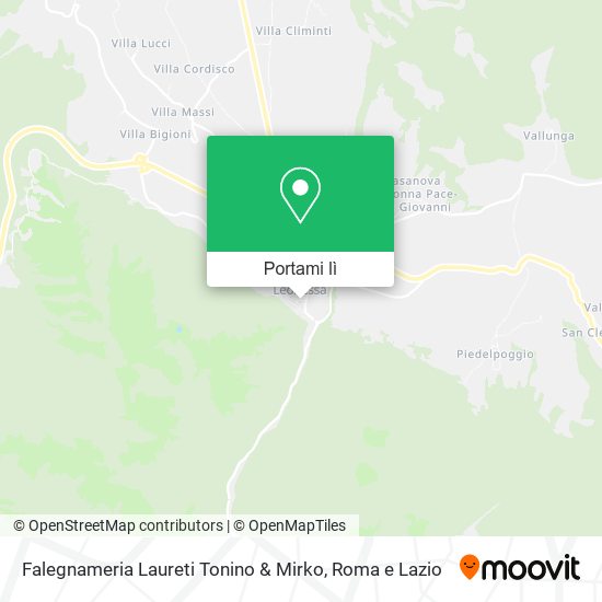 Mappa Falegnameria Laureti Tonino & Mirko