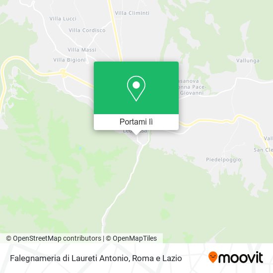 Mappa Falegnameria di Laureti Antonio