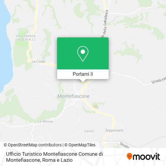 Mappa Ufficio Turistico Montefiascone Comune di Montefiascone