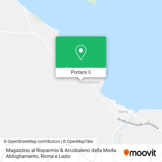 Mappa Magazzino al Risparmio & Arcobaleno della Moda Abbigliamento