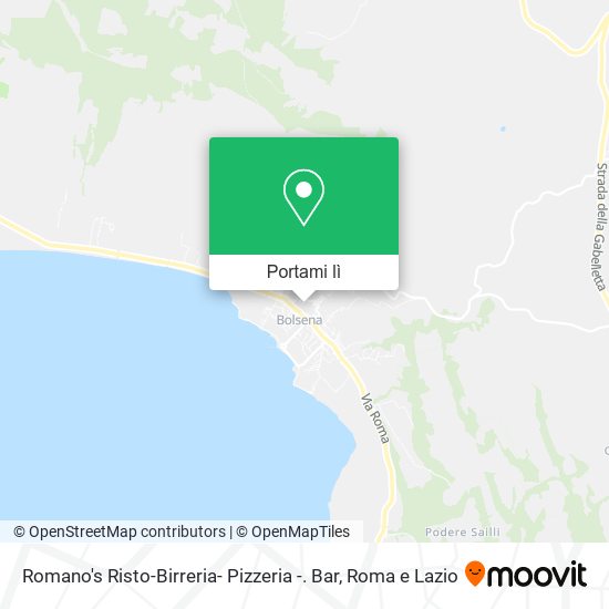 Mappa Romano's Risto-Birreria- Pizzeria -. Bar