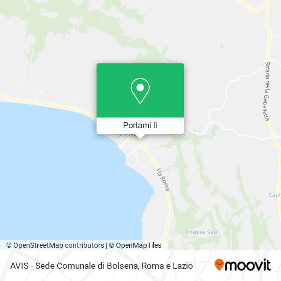 Mappa AVIS - Sede Comunale di Bolsena