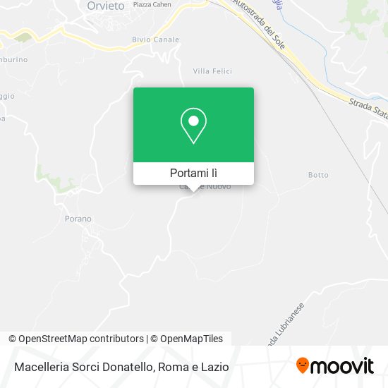 Mappa Macelleria Sorci Donatello