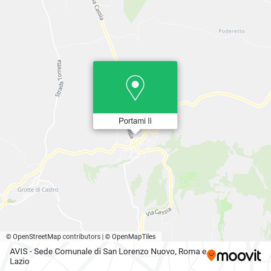 Mappa AVIS - Sede Comunale di San Lorenzo Nuovo
