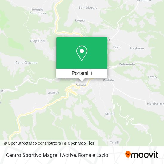 Mappa Centro Sportivo Magrelli Active