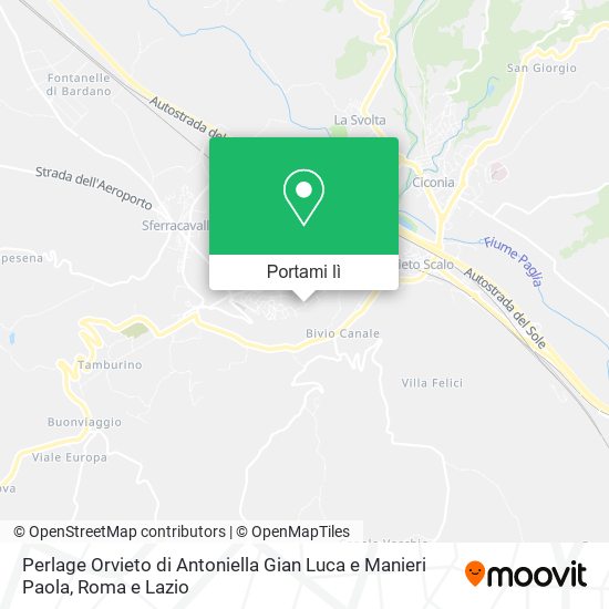 Mappa Perlage Orvieto di Antoniella Gian Luca e Manieri Paola