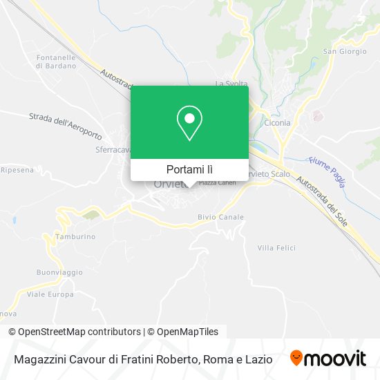 Mappa Magazzini Cavour di Fratini Roberto