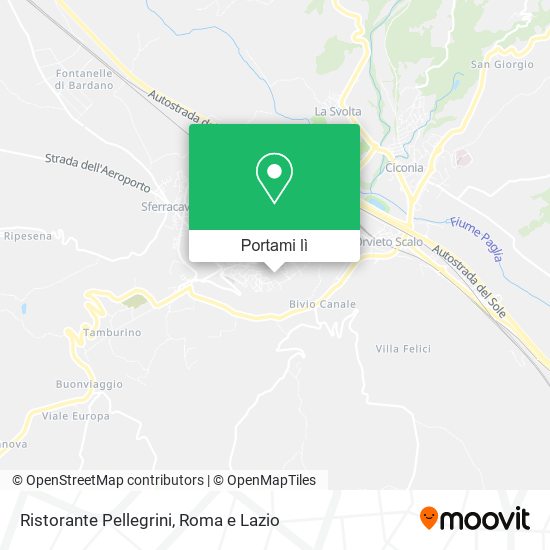 Mappa Ristorante Pellegrini