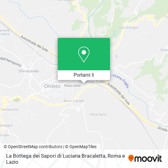 Mappa La Bottega dei Sapori di Luciana Bracaletta