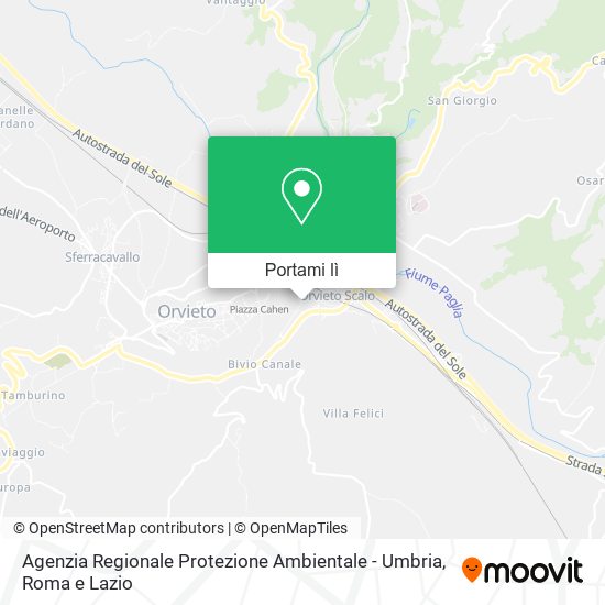 Mappa Agenzia Regionale Protezione Ambientale - Umbria