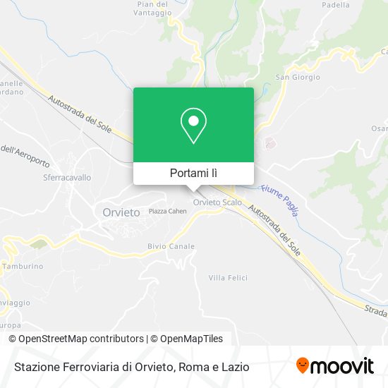 Mappa Stazione Ferroviaria di Orvieto