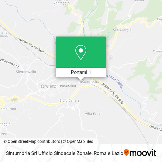 Mappa Sintumbria Srl Ufficio Sindacale Zonale