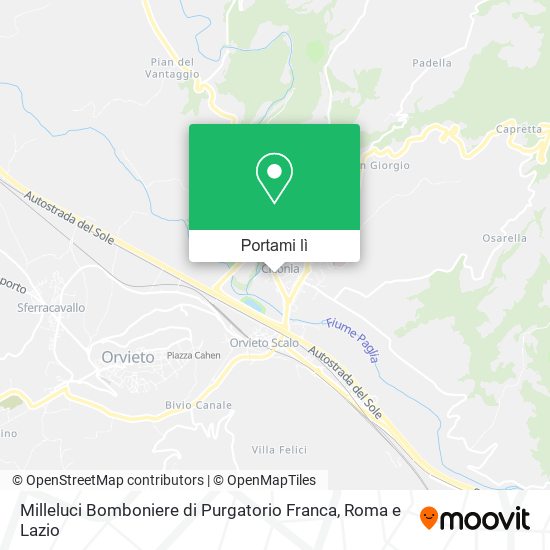 Mappa Milleluci Bomboniere di Purgatorio Franca