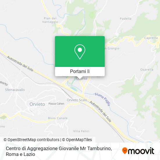 Mappa Centro di Aggregazione Giovanile Mr Tamburino