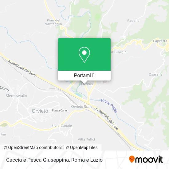 Mappa Caccia e Pesca Giuseppina