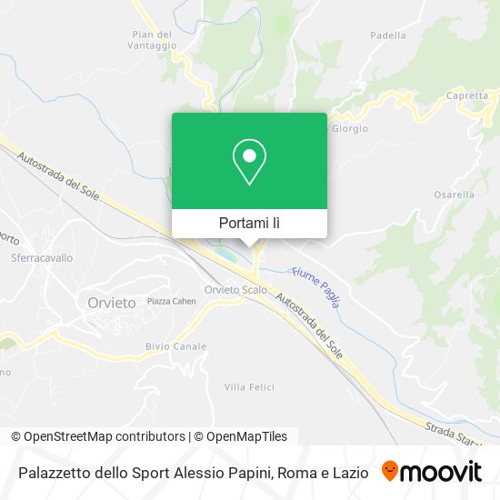 Mappa Palazzetto dello Sport Alessio Papini
