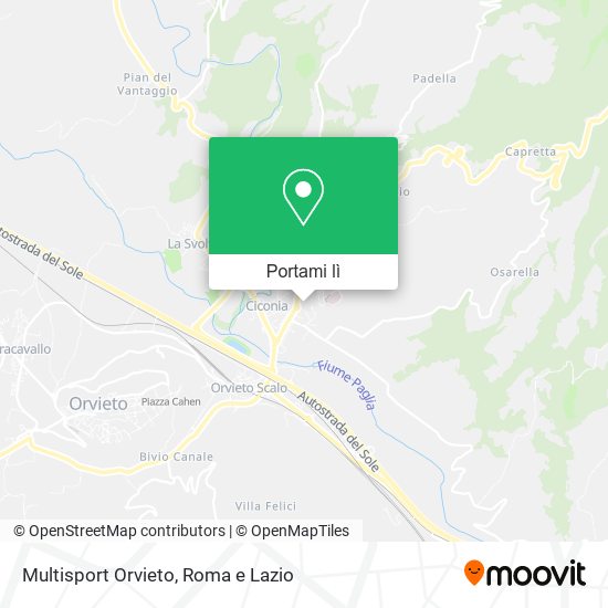 Mappa Multisport Orvieto