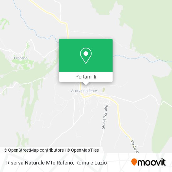 Mappa Riserva Naturale Mte Rufeno