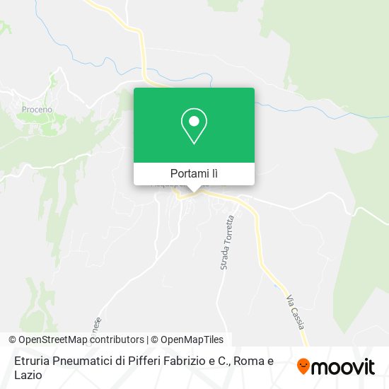 Mappa Etruria Pneumatici di Pifferi Fabrizio e C.