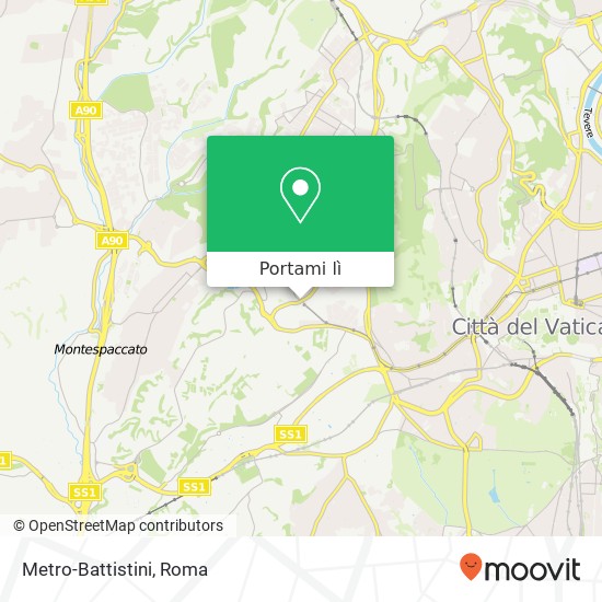 Mappa Metro-Battistini