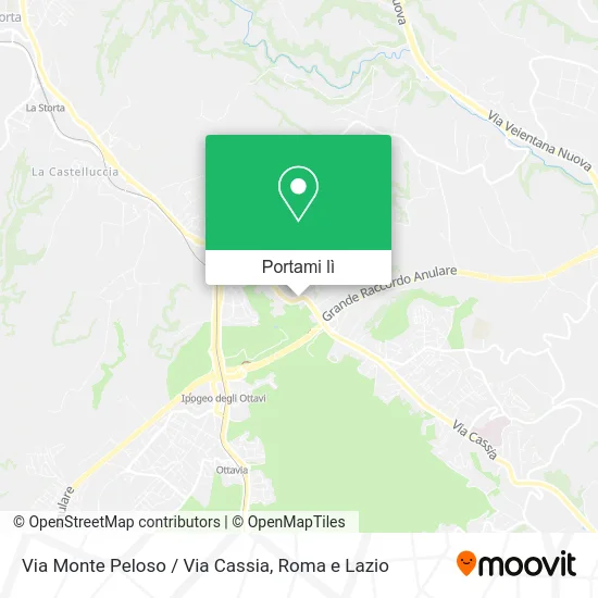 Mappa Via Monte Peloso / Via Cassia