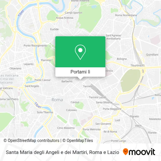 Mappa Santa Maria degli Angeli e dei Martiri