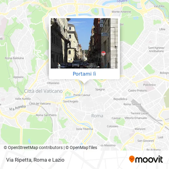 Mappa Via Ripetta