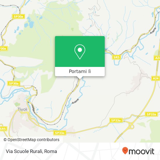 Mappa Via Scuole Rurali