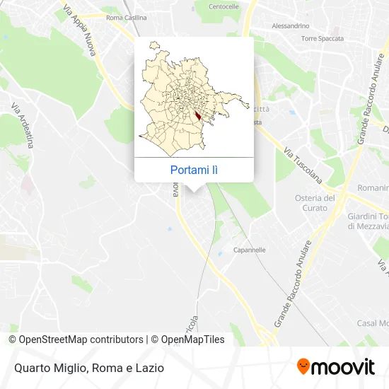 Mappa Quarto Miglio