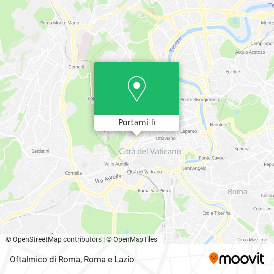 Mappa Oftalmico di Roma