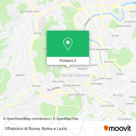 Mappa Oftalmico di Roma