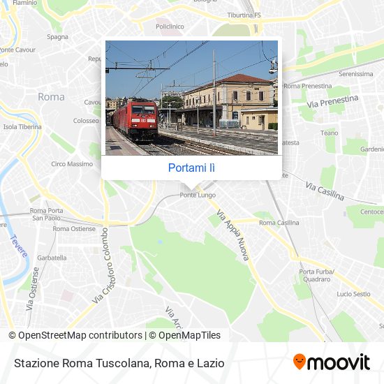 Mappa Stazione Roma Tuscolana