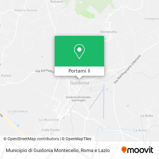 Mappa Municipio di Guidonia Montecelio