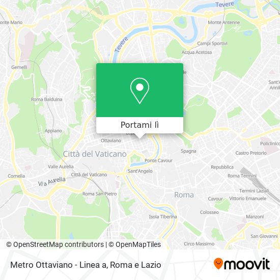 Mappa Metro Ottaviano - Linea a