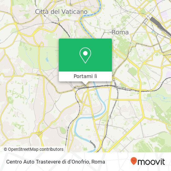 Mappa Centro Auto Trastevere di d'Onofrio