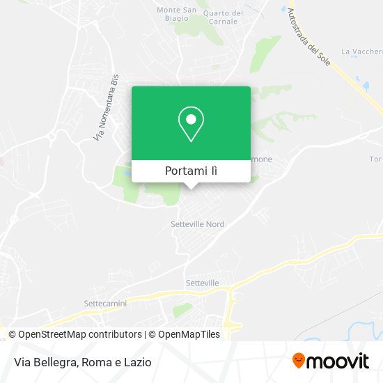 Mappa Via Bellegra