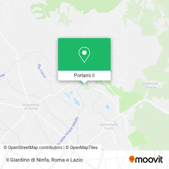 Mappa Il Giardino di Ninfa