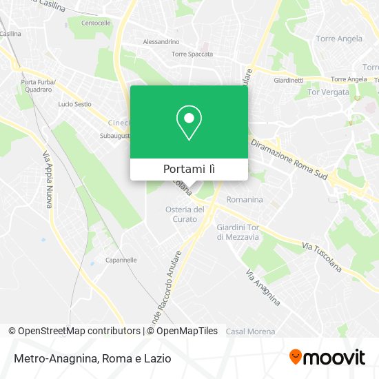 Mappa Metro-Anagnina