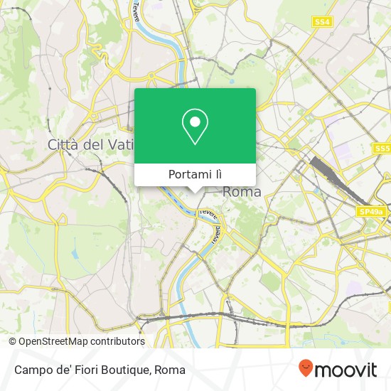 Mappa Campo de' Fiori Boutique