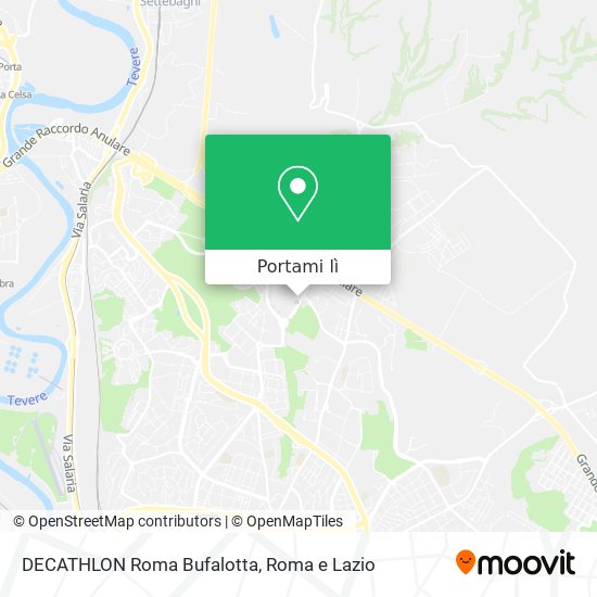 Mappa DECATHLON Roma Bufalotta