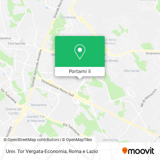 Mappa Univ. Tor Vergata-Economia