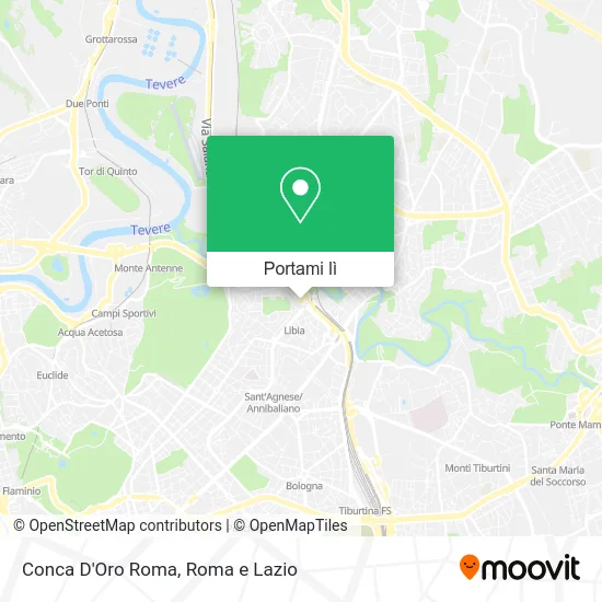 Mappa Conca D'Oro Roma