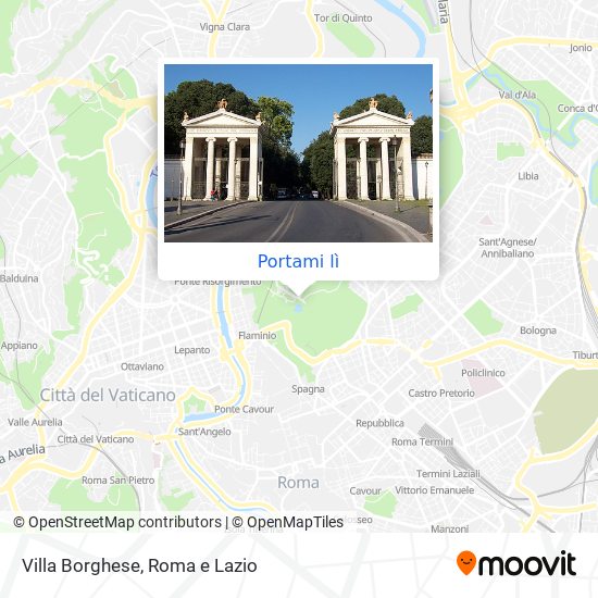 Mappa Villa Borghese